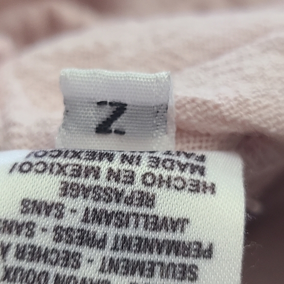 Oh My Gauze! rose pink v-neck 3/4 sleeve lagenlook relaxed fit blouse, sz L - Picture 7 of 9